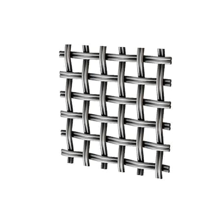 Designs Of Distinction .375in Flat Fluted Square Decorative Grille - Antique Pewter, 24in W x 72in L Sheet 01SQ2472DK08AP1